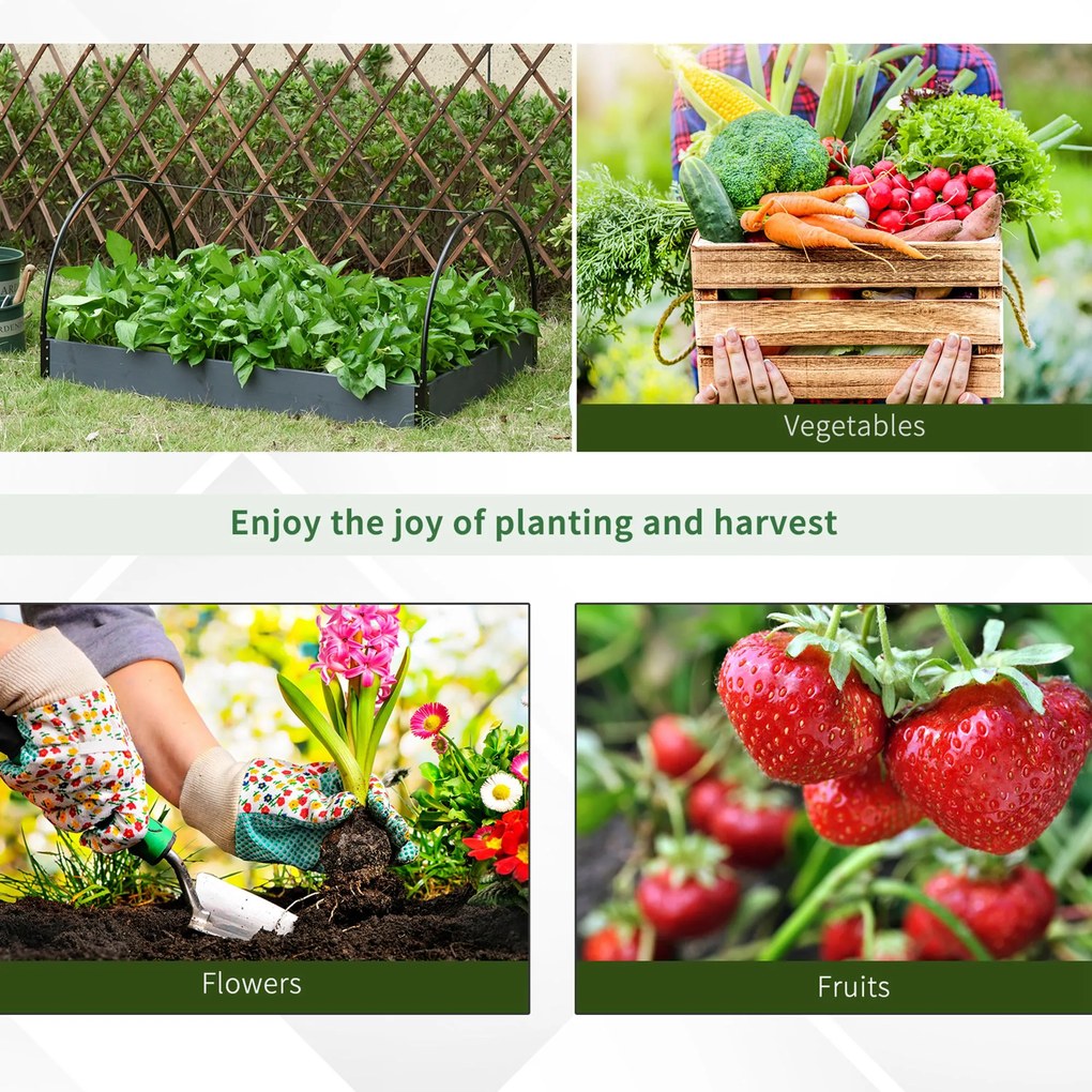 Outsunny Mini Sera de Gradina pentru plante, legume, fructe, gradinarit cu acoperire in PVC transparent | Aosom Romania