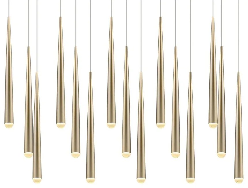 Lustră aurie LED Cala – Trio Select