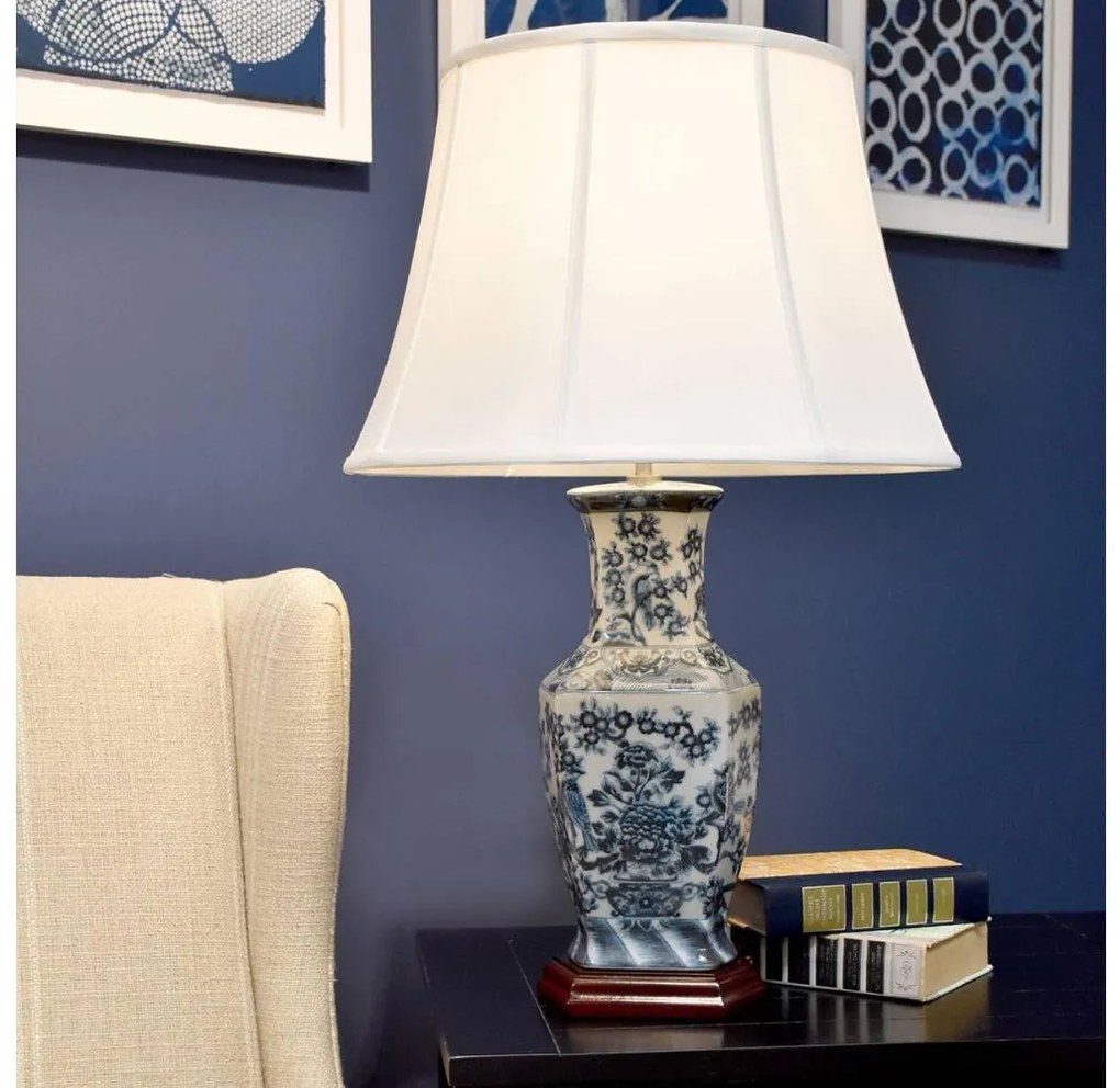 Lampă de masă Elstead BLUE-HEX-TL BLUE HEX 1xE27/60W/230V