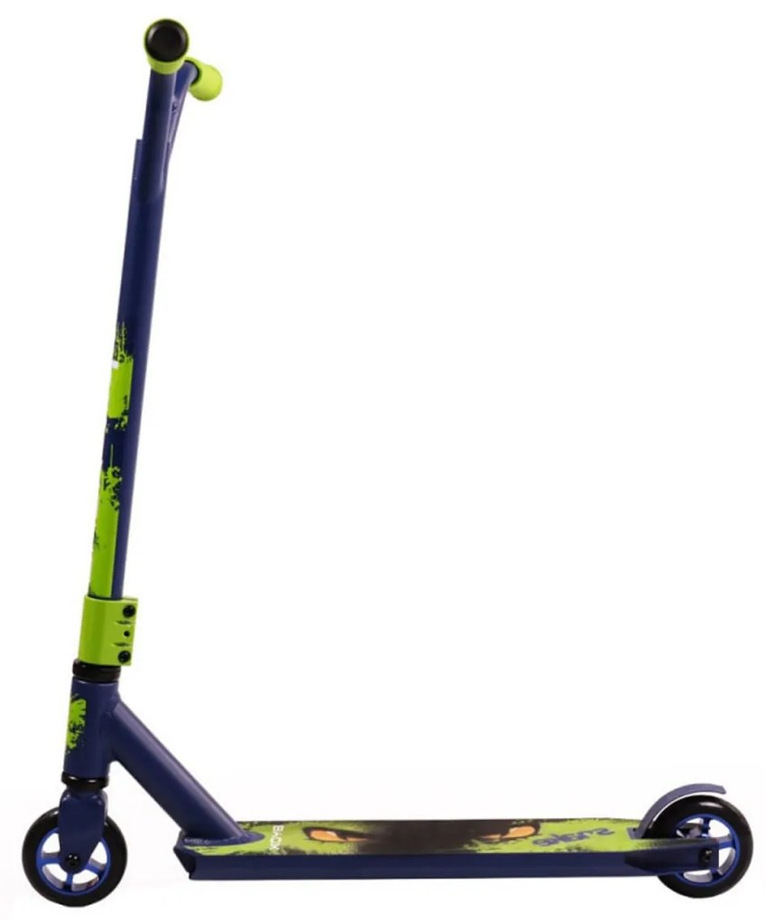 Trotineta Freestyle NOVOKIDS™ Snake Special edition, maxim 100 kg, Frana picior, Cadru aluminiu, Diametru roata 100 mm, Verde