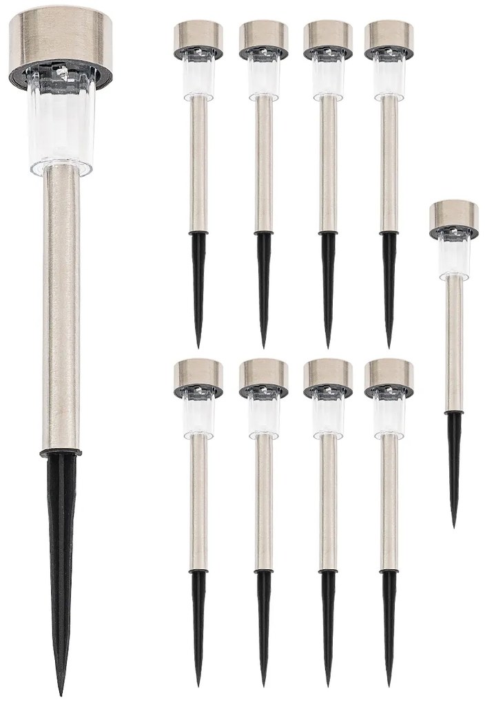 Set de lămpi LED solare 4Home, 10 buc., alb cald