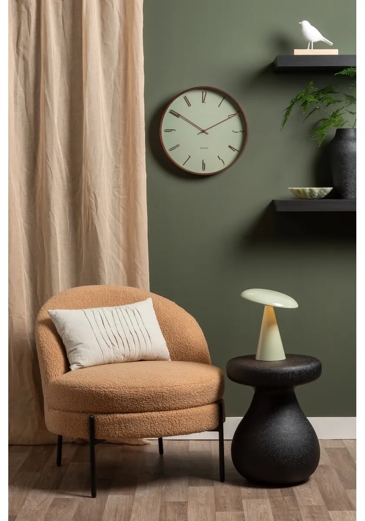 Karlsson 6014GR ceas de perete design verde,diametru 40 cm