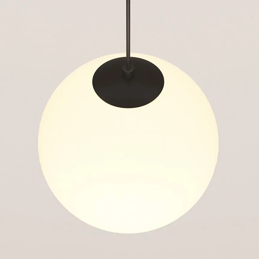 Spot LED suspendat, accesoriu pentru sina magnetica Exility, Luna negru 3000K