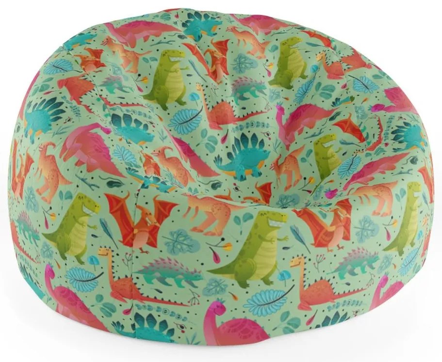 Sac de șezut Cocoon dinozauri în iarbă, colorat