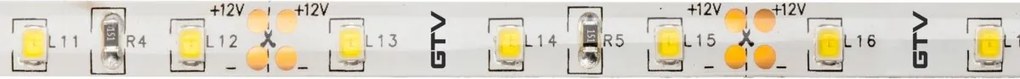 Bandă LED Flash GTV pentru mobilier, lumină rece, 60 LED m, 700 lm m, 6 W m, 12V, IP65, 5 m Alb rece, 6 W/m, 12 V, LED Flash, 700 lm/m, 8 mm