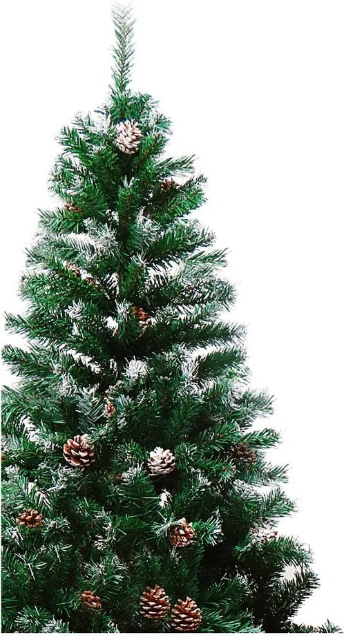 Brad artificial de Crăciun, cu conuri, înălțime 1,8 m