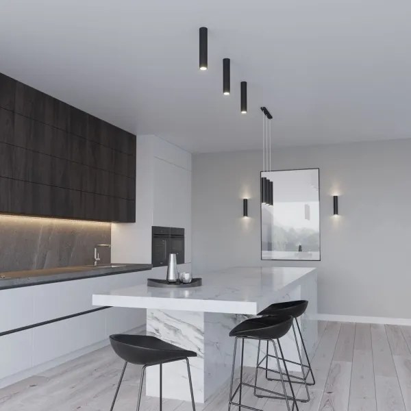 Lustră pe cablu LAGOS 3xGU10/40W/230V neagră Sollux SL.1079