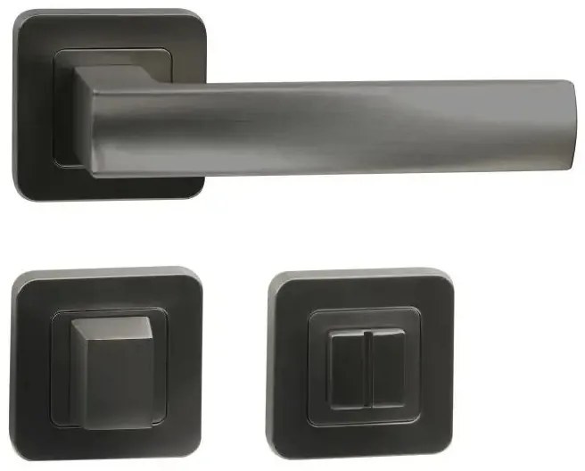 Fitinguri Zamak Bolzano - rozeta WC, neagra