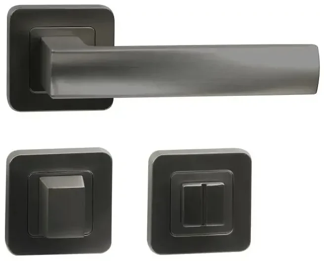 Fitinguri Zamak Bolzano - rozeta WC, neagra