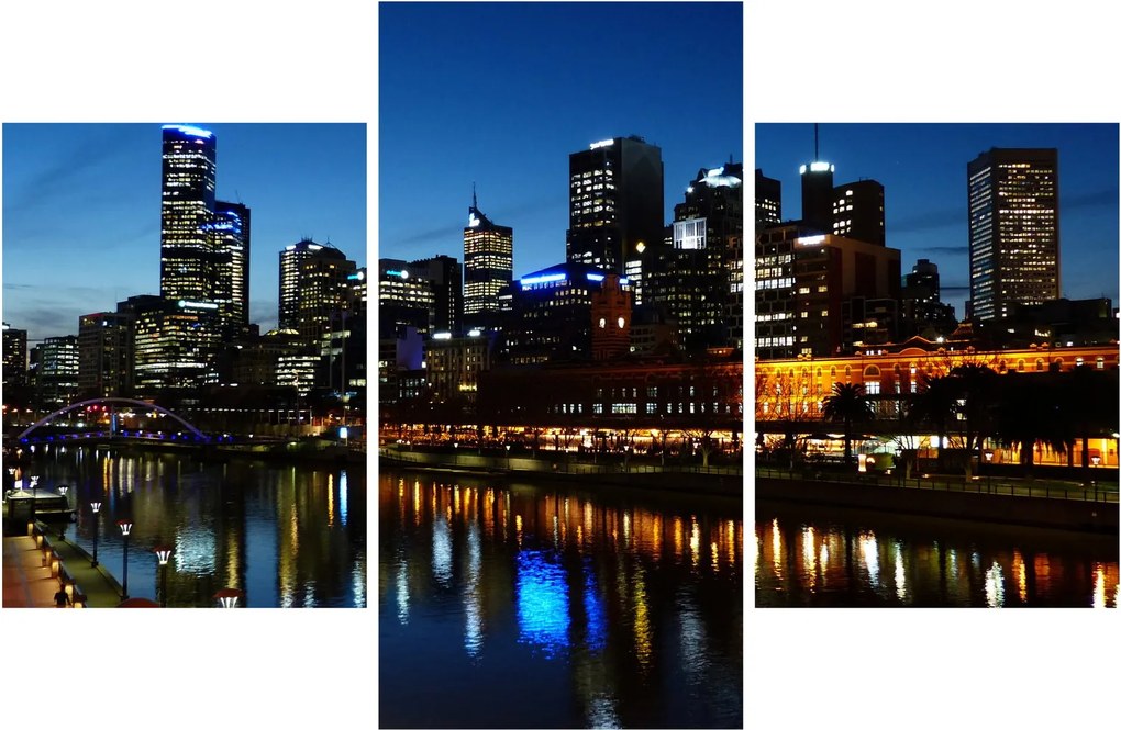 Tablou cu noaptea în Melbourne (90x60 cm)