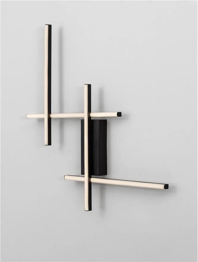 Aplica de perete LED design modern APECHO negru