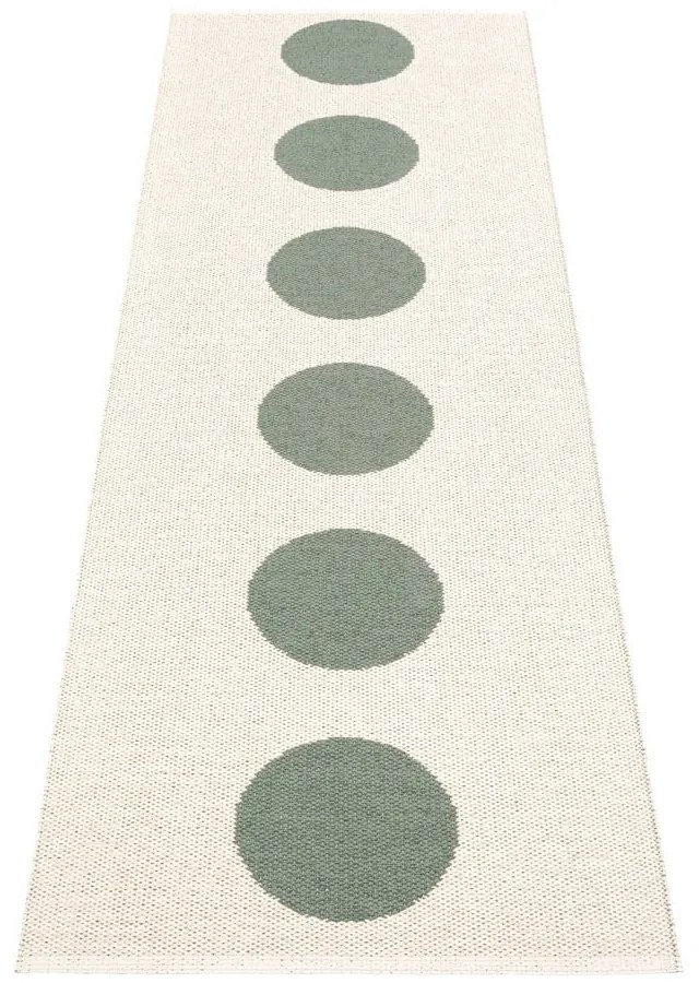 Covor tip traversă pentru interior și exterior verde 70x225 cm Vera Army – Pappelina