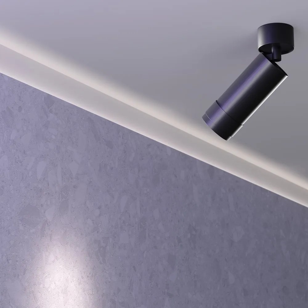 Spot LED aplicat directionabil Focus Zoom 4000K negru