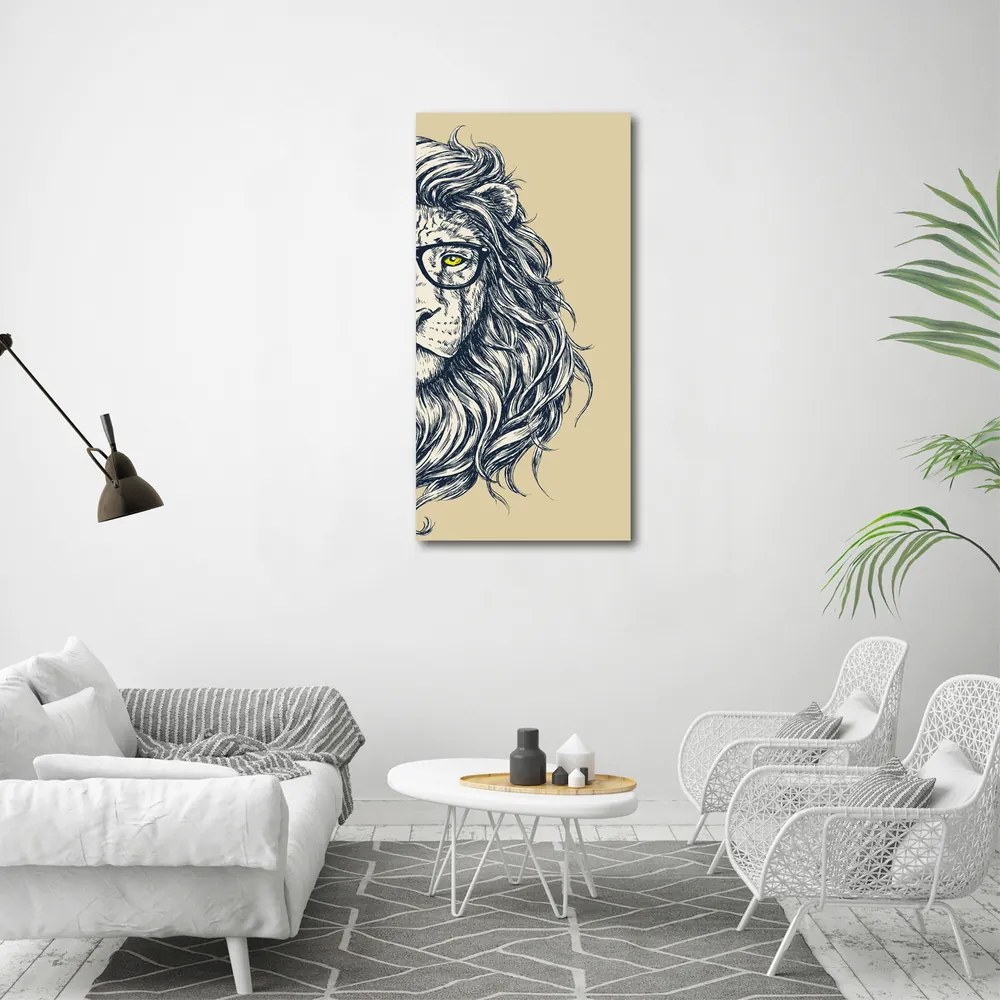 Print pe canvas Hipsterski leu