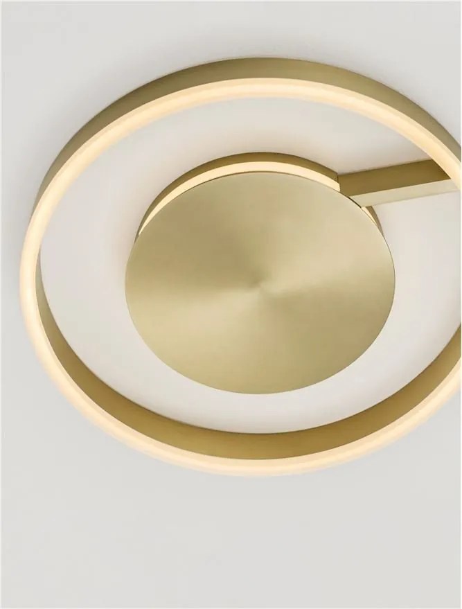 Lustra circulara aluminiu bronze LED CCT SIENA 40cm