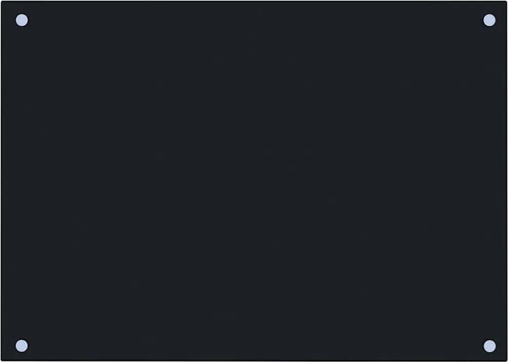 vidaXL Panou antistropi de bucătărie, negru 70x50 cm sticlă securizată