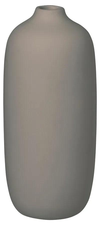 Vază din ceramică Blomus Ceola, înălțime 18 cm, gri