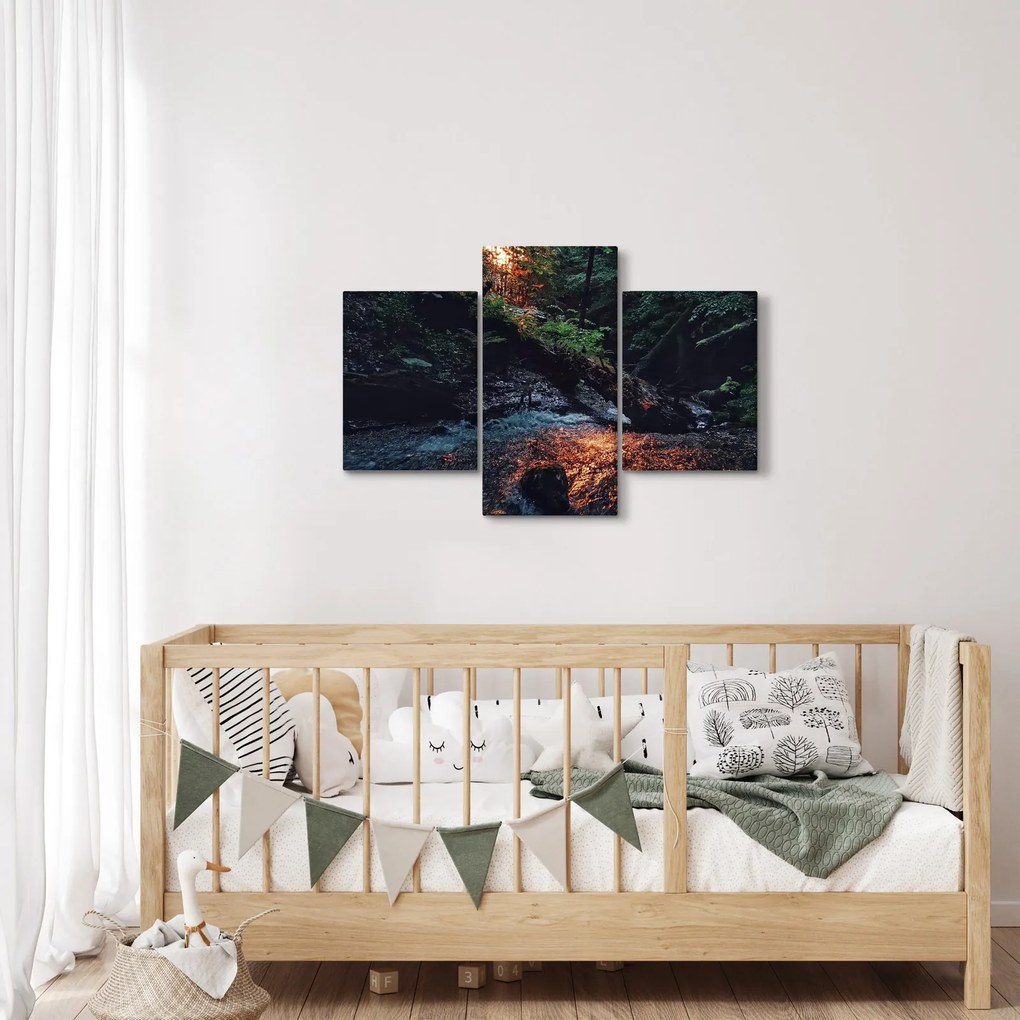 Tablou cu râu montan (90x60 cm)