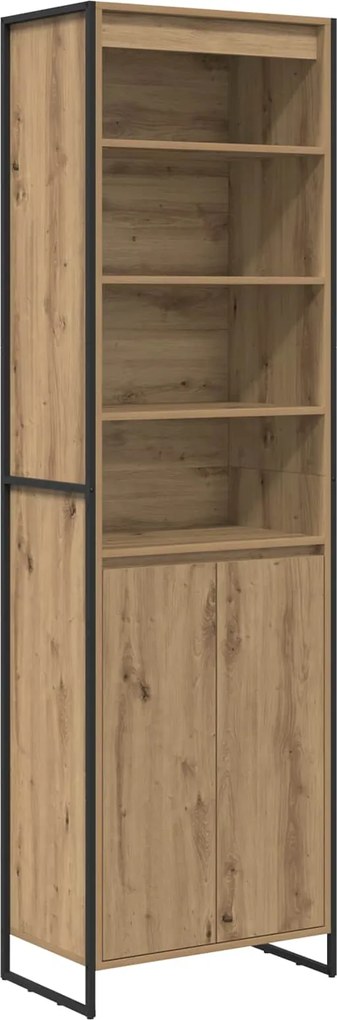 vidaXL Dulapuri Înalte 2 pcs Stejar artizanal 60 x 36 x 200 cm