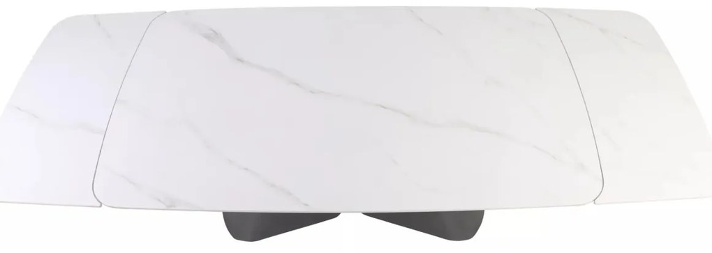 Masa extensibila Armando alb/negru L160-240xl90 cm