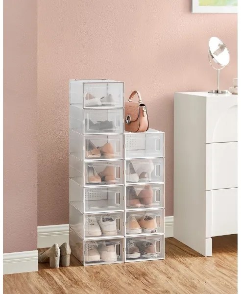 Raft modular BOXIFY cu compartimente, alb