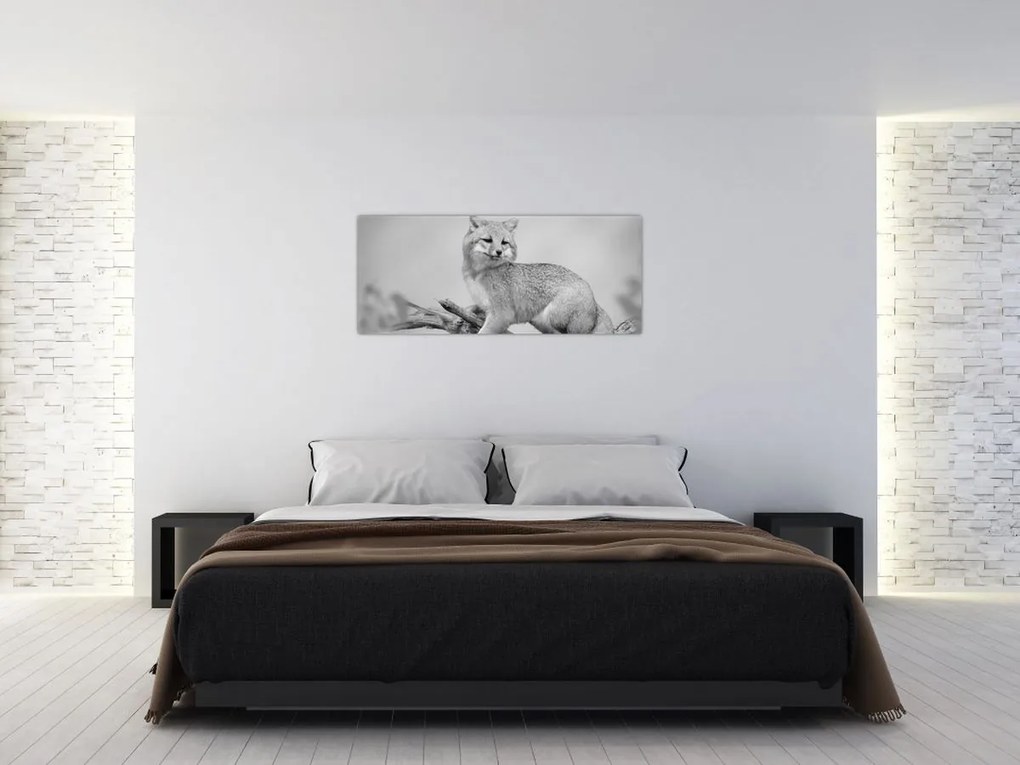 Tablou - Vulpe gri (120x50 cm)
