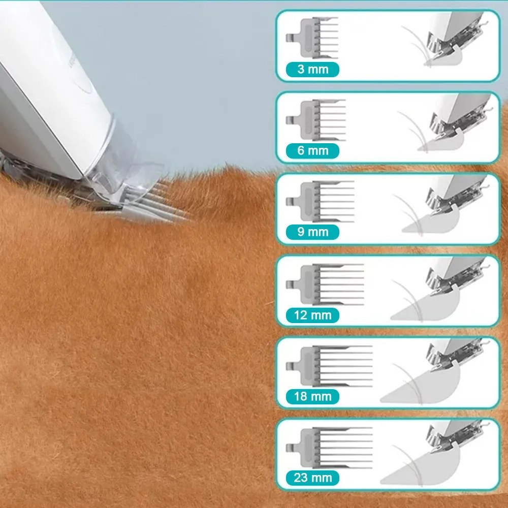 Set de ingrijire animale de companie cu rezervor de aspirare si accesorii