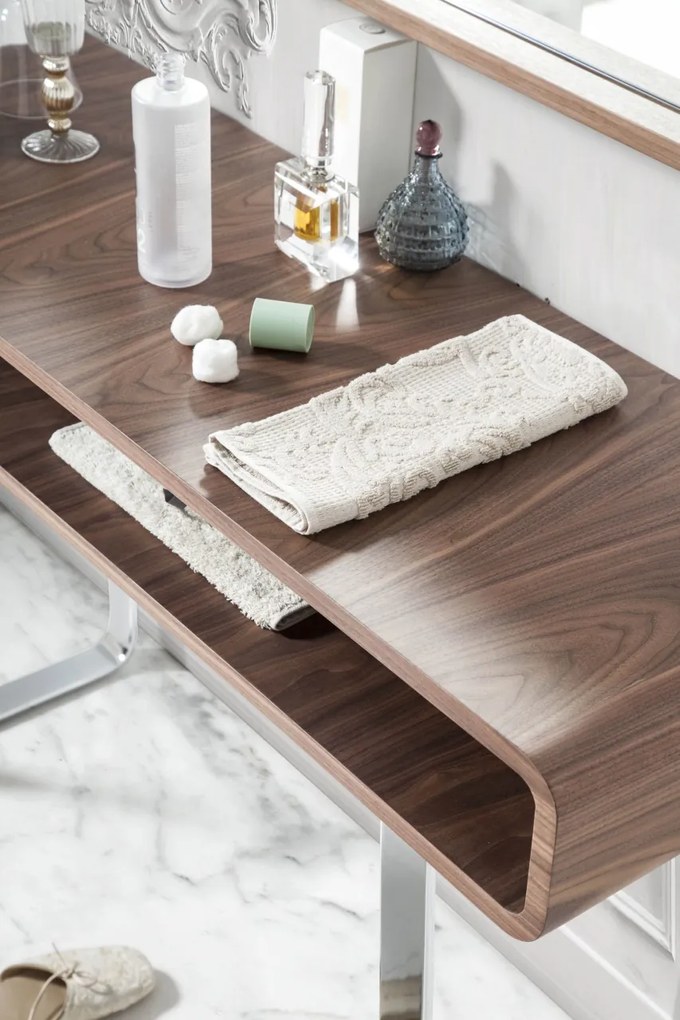 Consola eleganta finisaj furnir de nuc, Alline AC-136-X