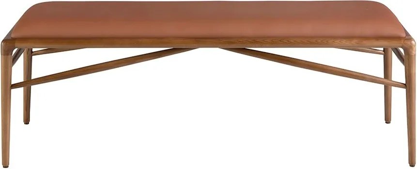 Bancheta tapitata design LUX Brown 130x40cm