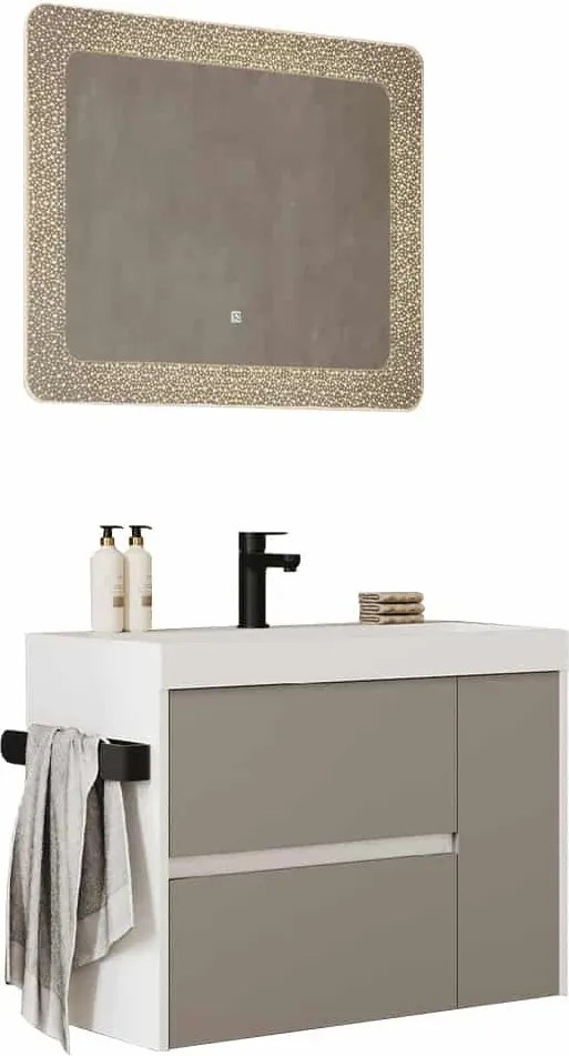 Set lemn masiv Mobilier Baie Suspendat Paige Model P3