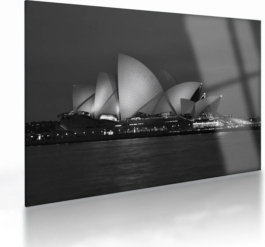 Tablou pe sticlă cu Opera din Sydney (70x50 cm)
