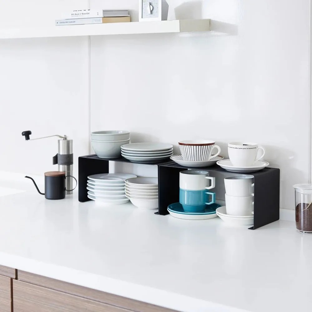 Raft suplimentar negru din metal 30,5x14 cm Tower – YAMAZAKI