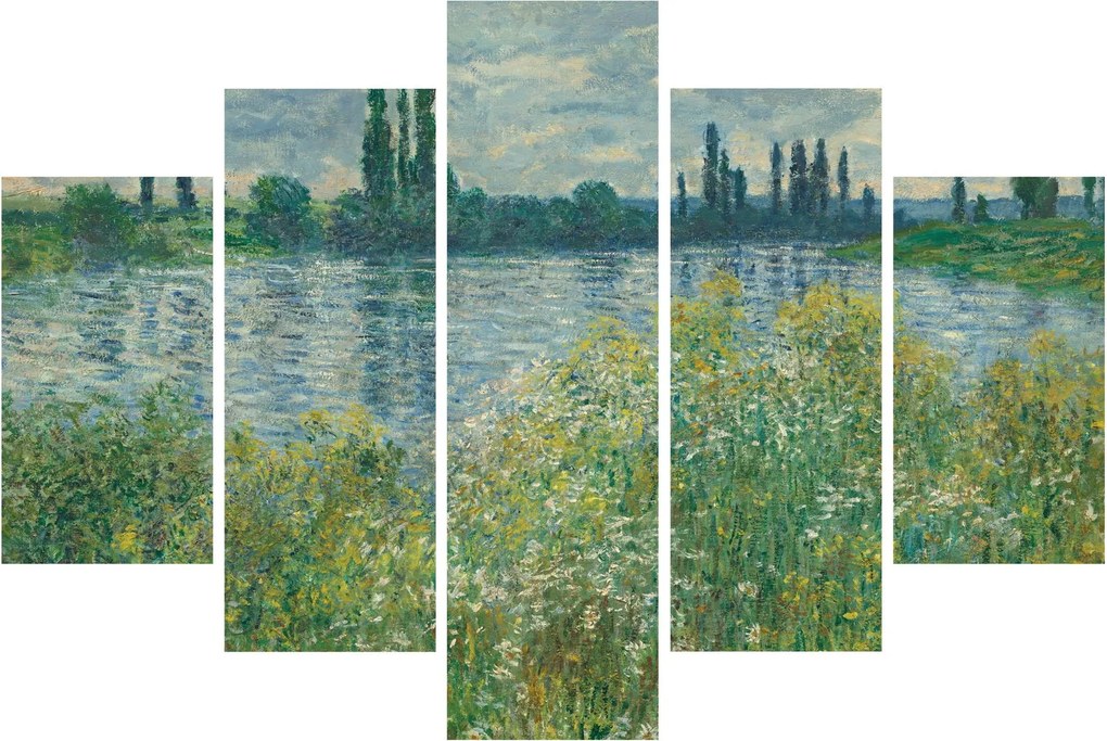Tablou - Claude Monet, Banks of the Seine, reproducere (150x105 cm)