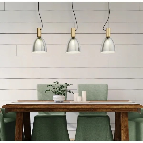 Eglo 99314 - Lustră pe cablu LEBALIO 3xE27/40W/230V