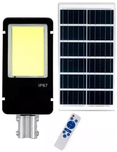 Lampa Solara 1200W IP 65 6500K cu suport si panou solar si telecomanda