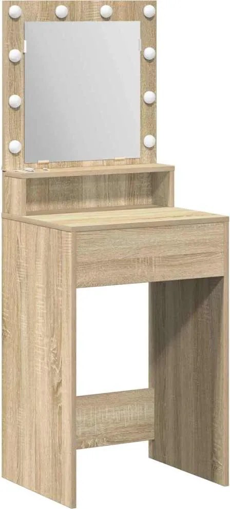 vidaXL Masă de Machiaj Stejar Sonoma 50 x 41 x 135 cm Lemn compozit