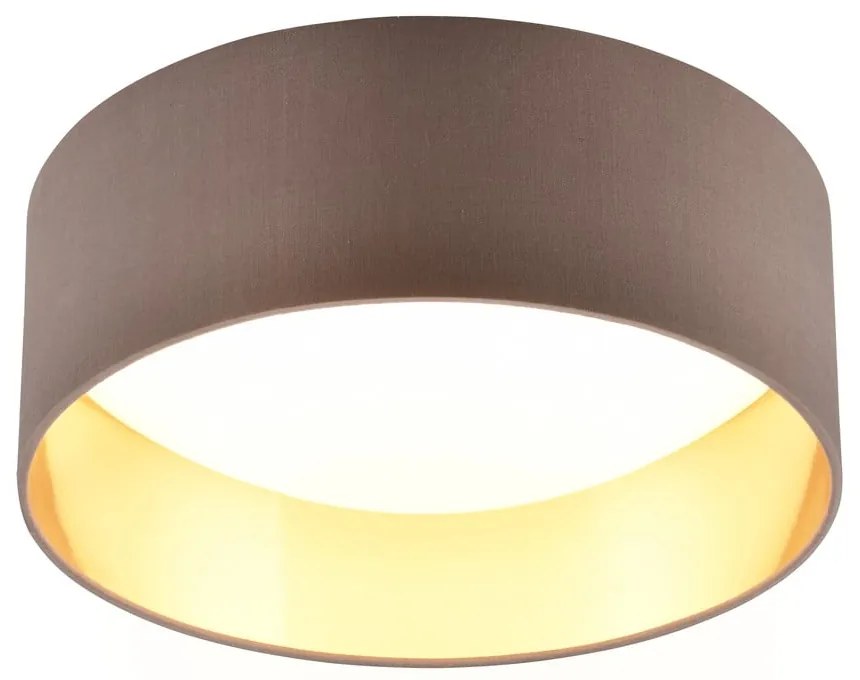 Plafonieră maro deschis LED ø 30 cm Locarno – Trio