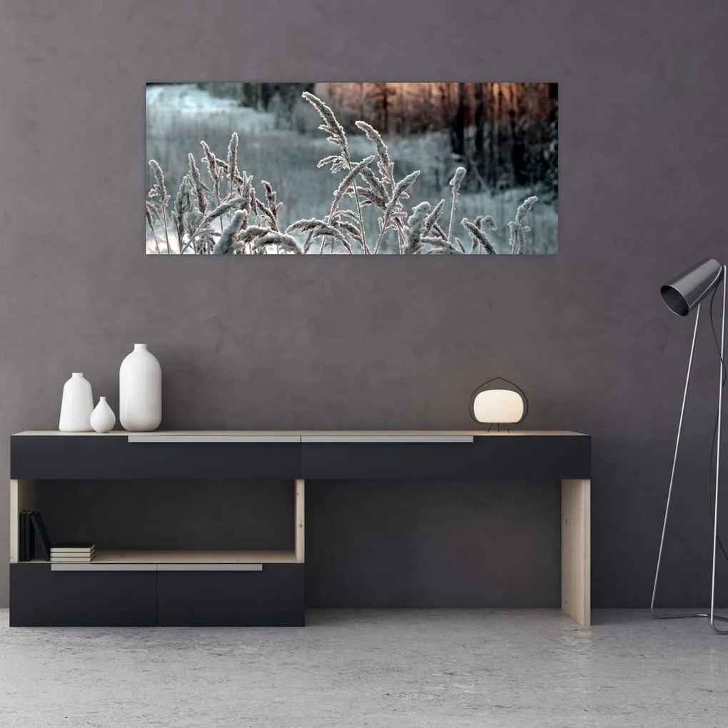 Tablou - Pajiște înghețată (120x50 cm)