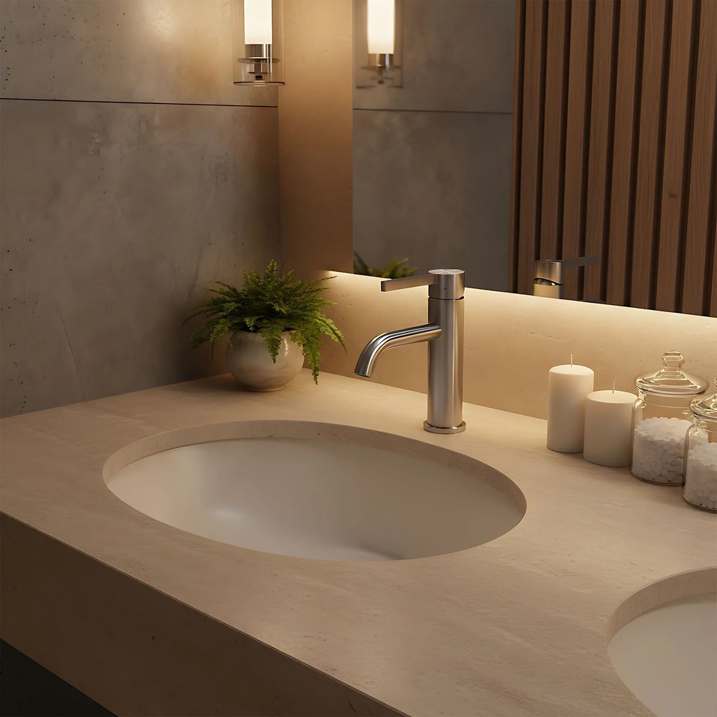 Baterie pentru baie Rea Foster Nickel Brush Low