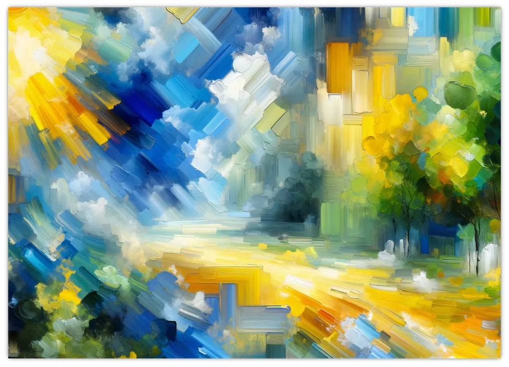 Tablou - Zi însorită abstractă (70x50 cm)