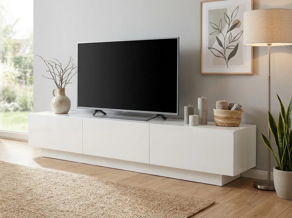 Comoda TV DOLCE 180 cm, alb