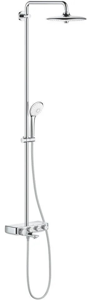 Coloana dus cu baterie si termostat Grohe Euphoria SmartControl 260, cu pipa cada