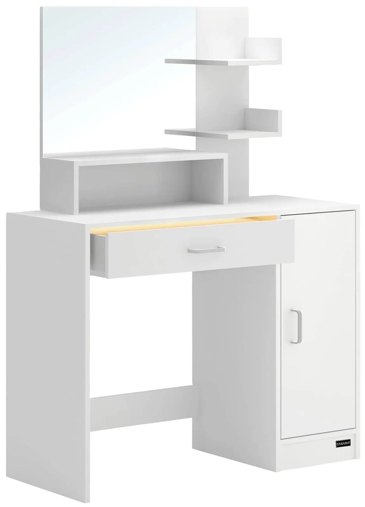 Deuba Masuta de toaleta Jocelyn 90x38x137 cm - alba