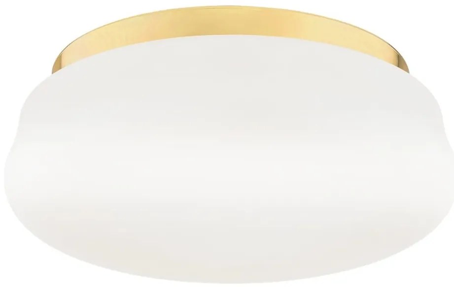 Plafoniera design modern Ombra auriu, alb