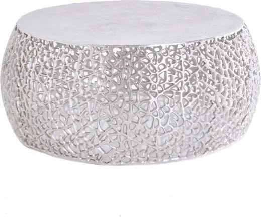 Masuta cu aspect deosebit Leaf 75cm, argintiu