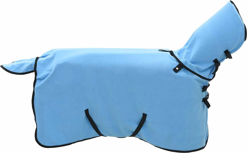 vidaXL Pătură pentru cai Aqua complet Poliester