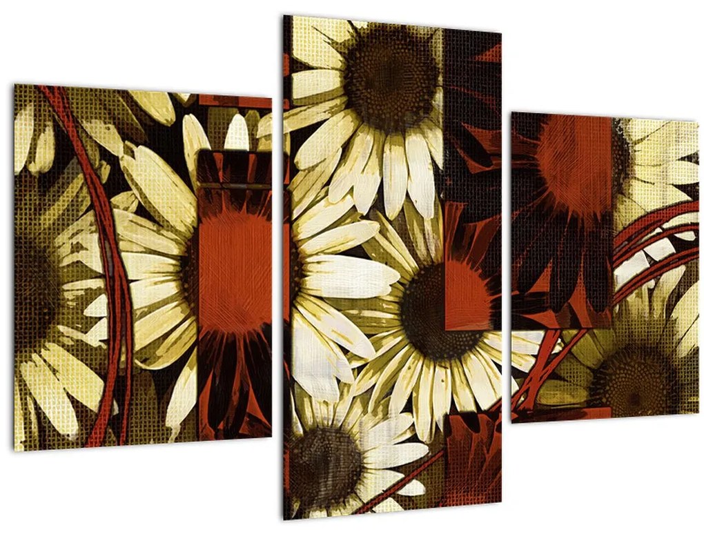 Tablou cu flori (90x60 cm)