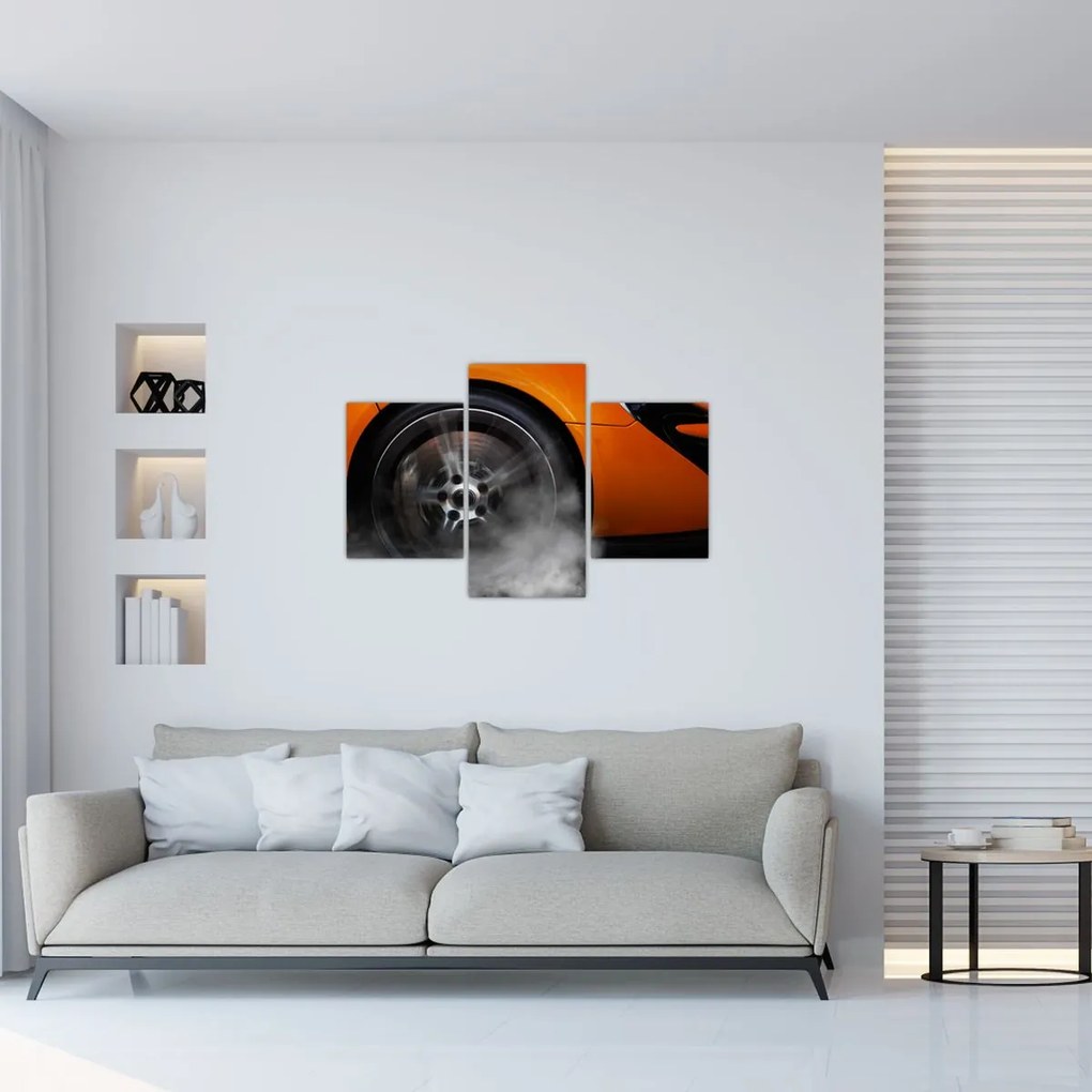 Tablou - Mașină sport portocalie (90x60 cm)