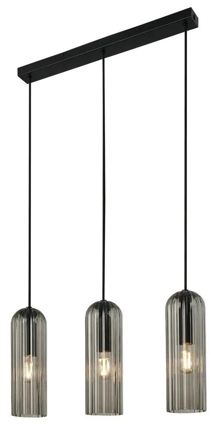 Lustra suspendata design nordic Miella 3L fumurie