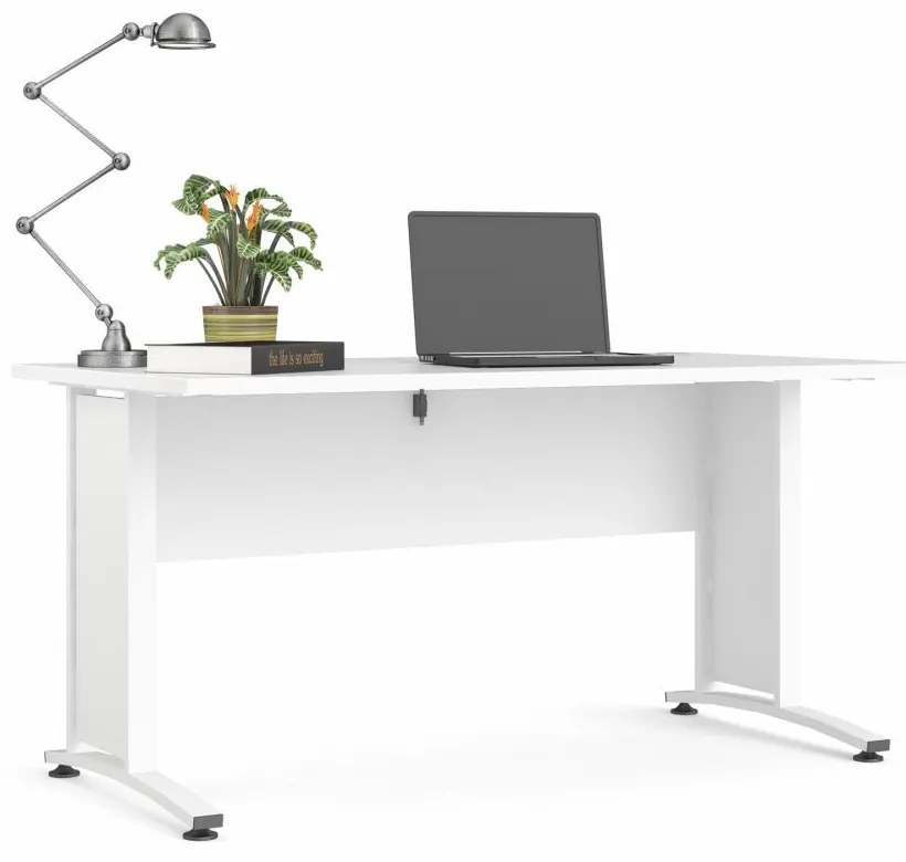 Birou alb PRIMA OFFICE fara sertar 80400